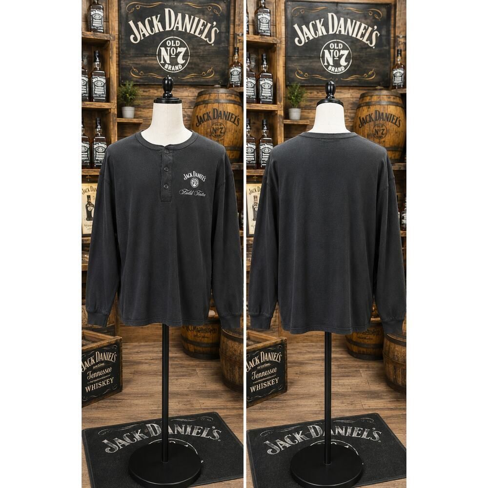 Vintage Jack Daniel’s Field Tester Thermal Sleep Shirt USA Made L